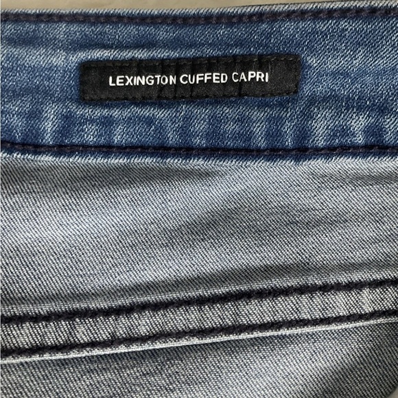 Jones New York Women’s Blue Lexington Cuff Capri Size 16 Alice Wash Slim Leg - Picture 8 of 16